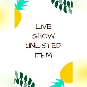 Item as shown during live show.